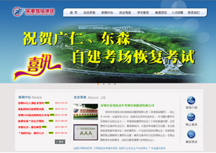 深港駕培集團(tuán)網(wǎng)站建設(shè)